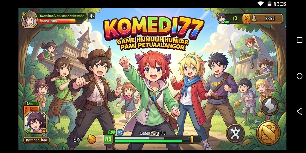 Gameplay seru dan penuh humor dalam KOMEDI77.