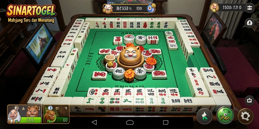 Tampilan menarik dari gameplay Mahjong SINARTOGEL.