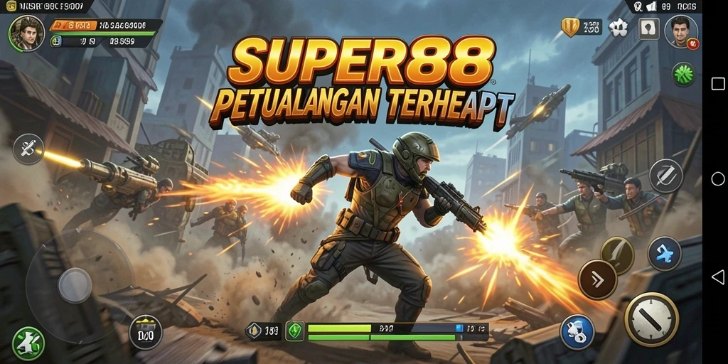 Tampilan aksi mendebarkan dalam permainan SUPER88 yang penuh tantangan.