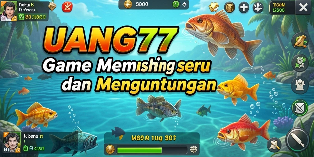 Screenshot gameplay UANG77 dengan pengalaman memancing yang menarik.